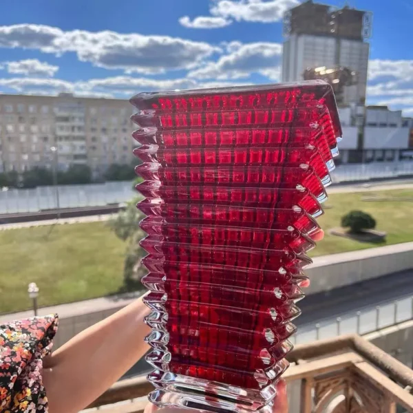 BACCARAT Хрустальная ваза 30 см Квадратная