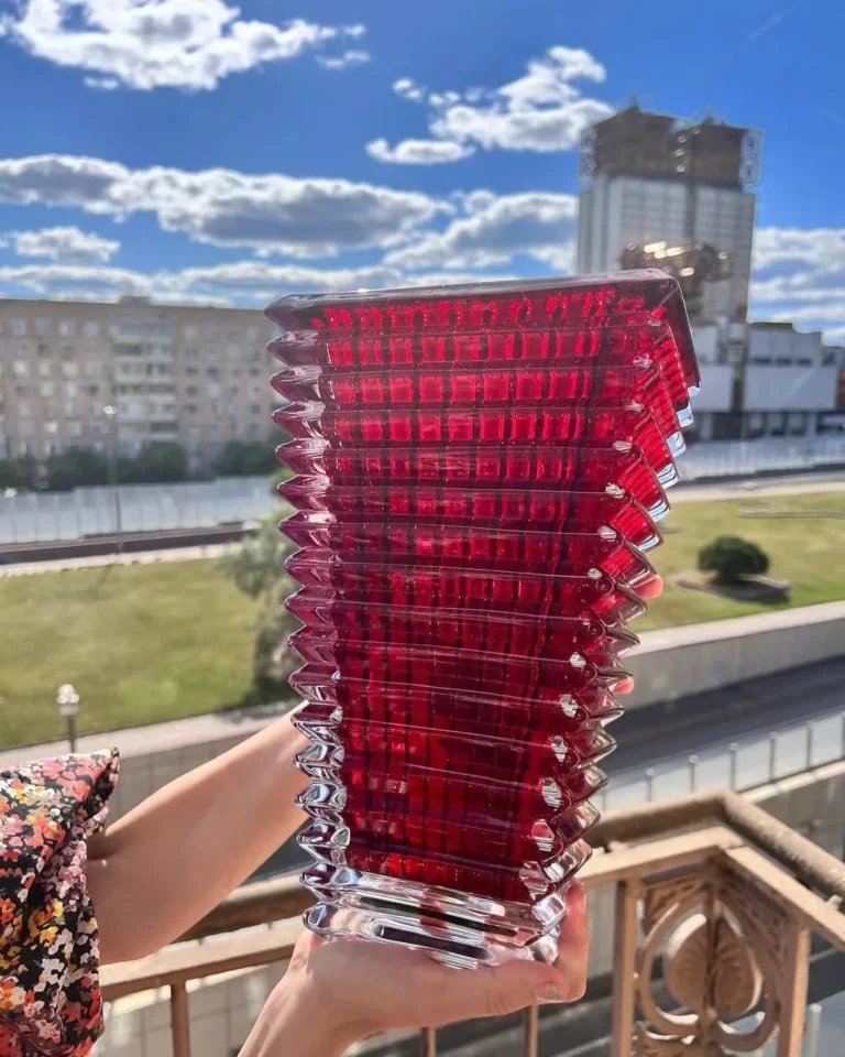 BACCARAT Хрустальная ваза 30 см Квадратная