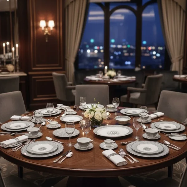 HERMES Набор посуды 43 предмет Mosaïque au 24 "Platine"